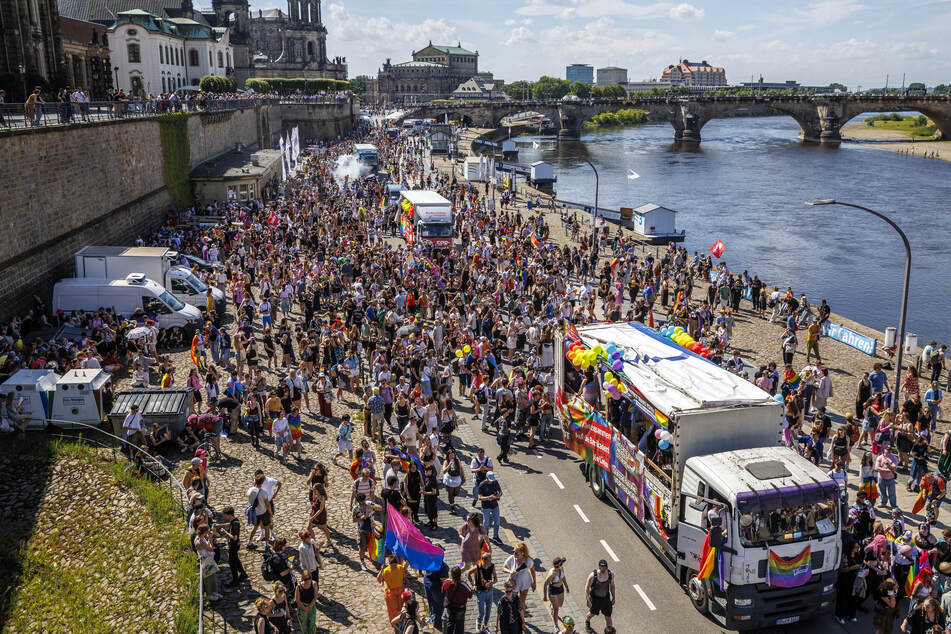 Der Dresdner CSD im vergangenen Jahr.