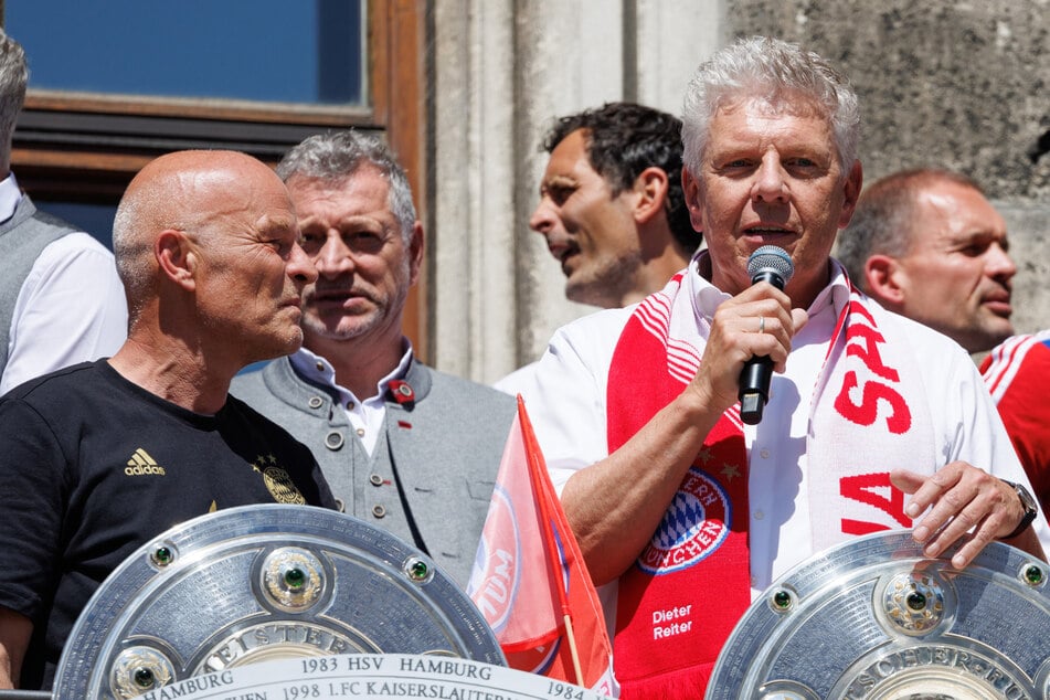 Dieter Reiter (68, SPD), Oberbürgermeister von München, bei der Meisterfeier des FC Bayern im Jahr 2022.