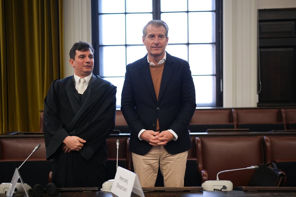 Block will ihren Ex-Mann Stephan Hensel (51, r.) und seinen Anwalt Philip von der Meden (41) wegen Nötigung anzeigen.