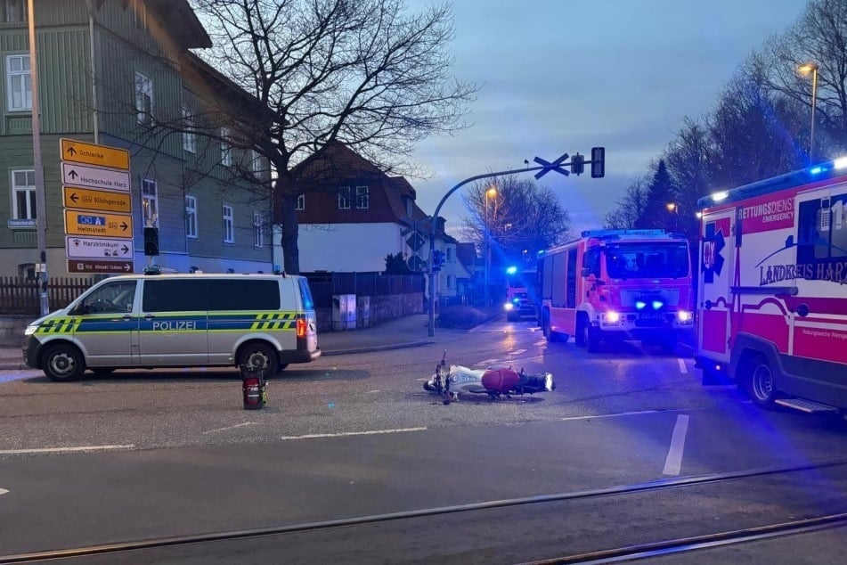 In Wernigerode wurde ein Biker von einer Autofahrerin übersehen.