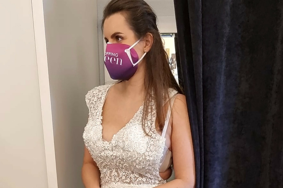 "Shopping Queen"-Kandidatin Vanessa (31) entscheidet sich am Finaltag für ein ziemlich gewagtes Kleid.