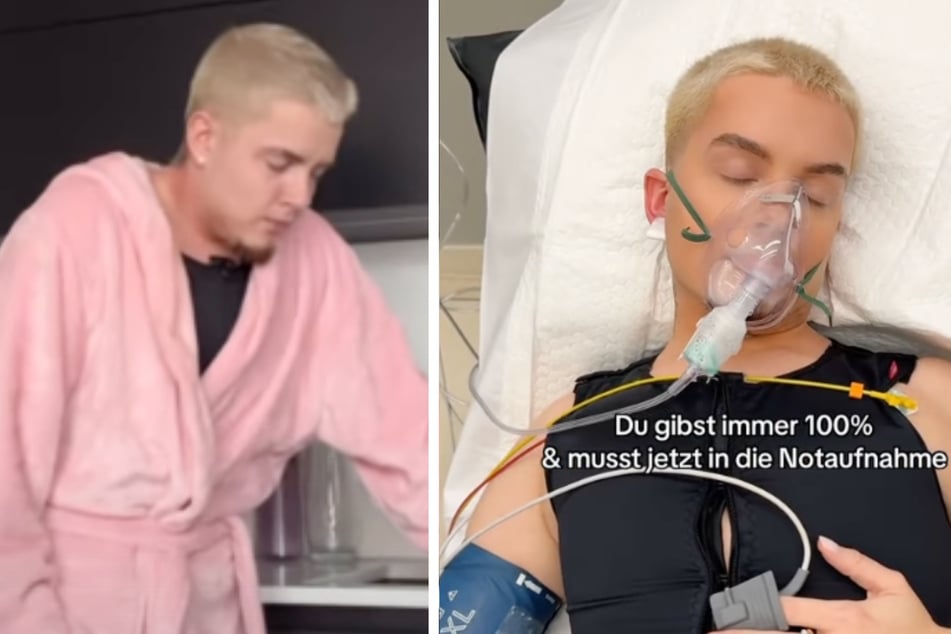 Am Montag wurden die Hustenanfälle so schwer, dass der Influencer keine Luft mehr bekam. In der Notaufnahme wurde dem 24-Jährigen daraufhin direkt eine Beatmungsmaske aufgesetzt.