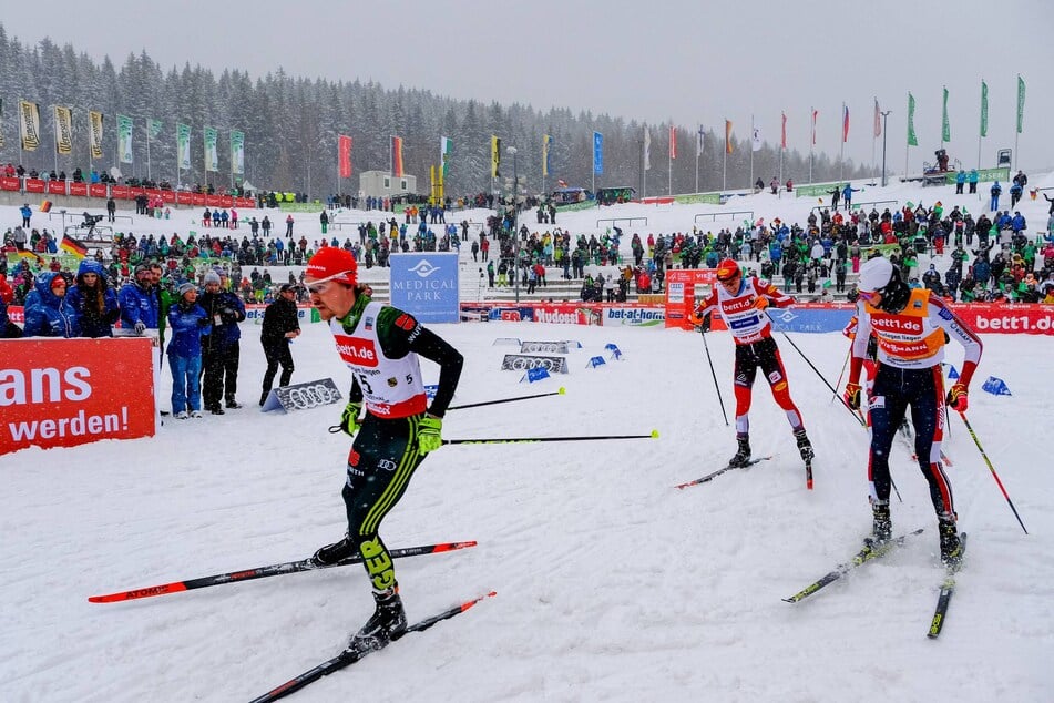 Im Januar sieht Klingenthal wieder solche Bilder. Der Weltcup der Kombinierer macht im Vogtland Station. Zum letzten Mal?