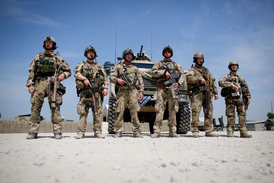 Soldaten der Bundeswehr beim Einsatz in Kundus (Afghanistan).
