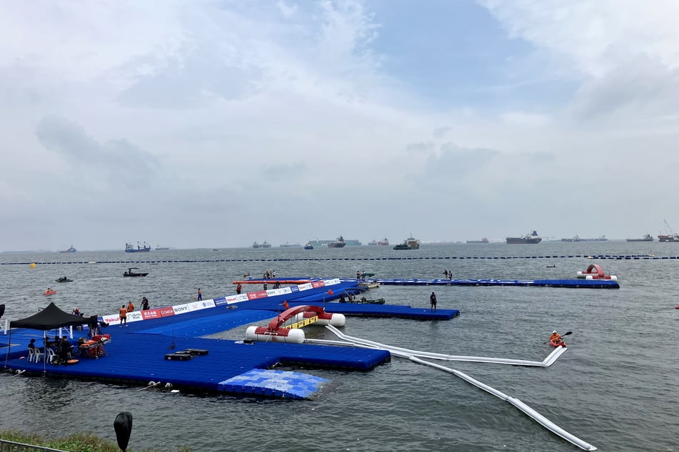 Das Wasser in Singapur ist nach starken Regenfällen in den vergangenen Tagen zu verschmutzt, um darin zu schwimmen.