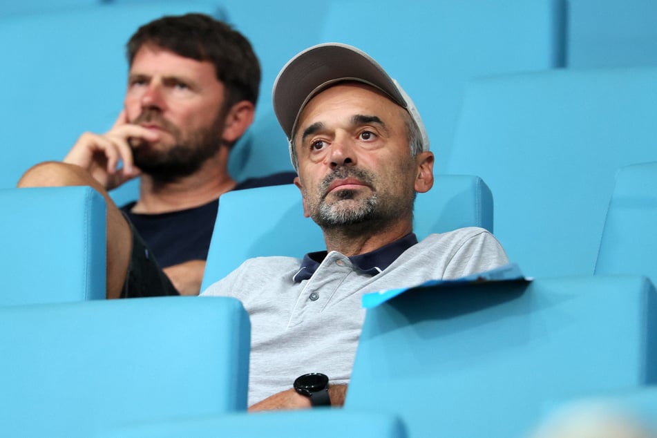 Gast beim Derby CFC gegen Zwickau: Aue-Trainer Khvicha Shubitidze (51).