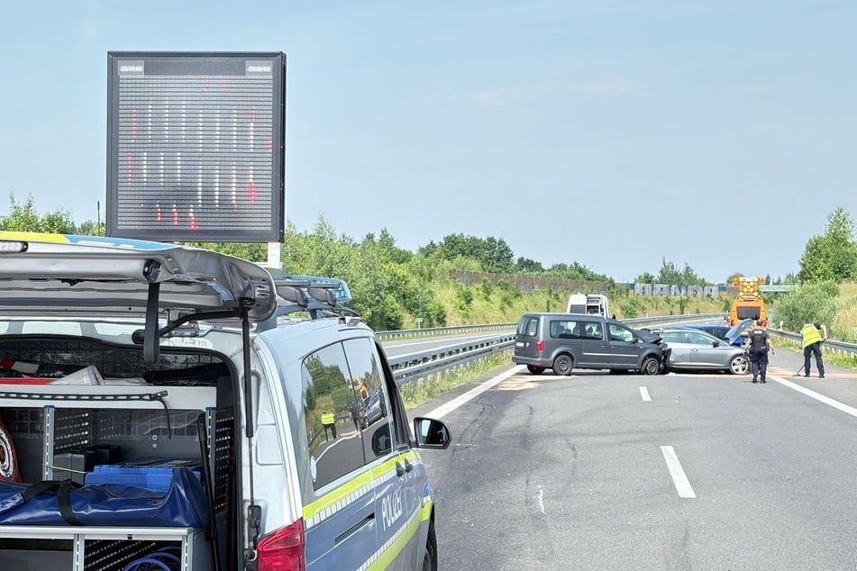 Auf der A72 in der Nähe von Leipzig hat es am Mittwoch gleich zwei Unfälle gegeben.