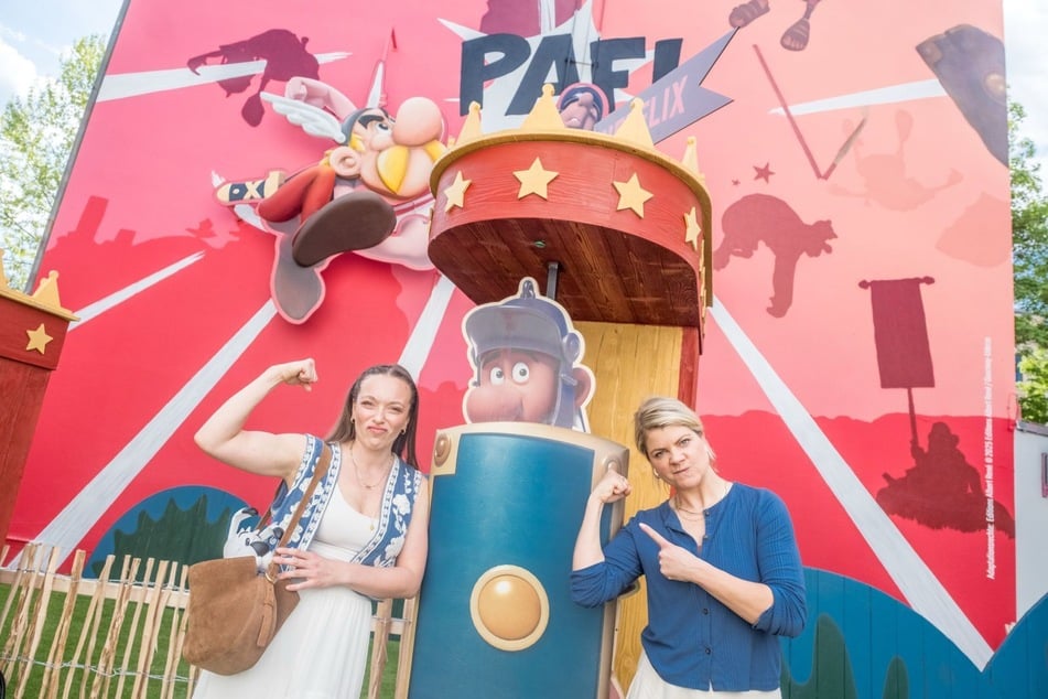 Unter anderem die Influencerinnen Patricia Kraft (l.) und Frieda Lewin waren vor Ort.