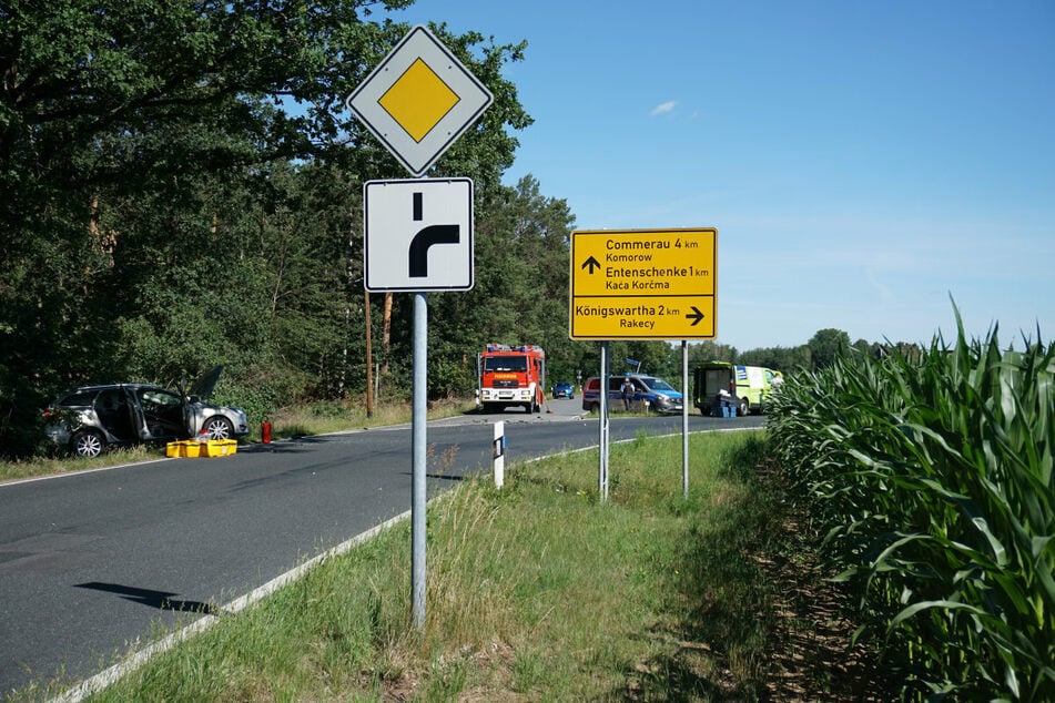 Der Unfall geschah kurz vor Königswartha.