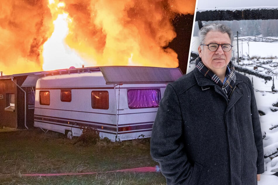 Vom Feuer zerstört: Campingplatz im Erzgebirge plant Neustart