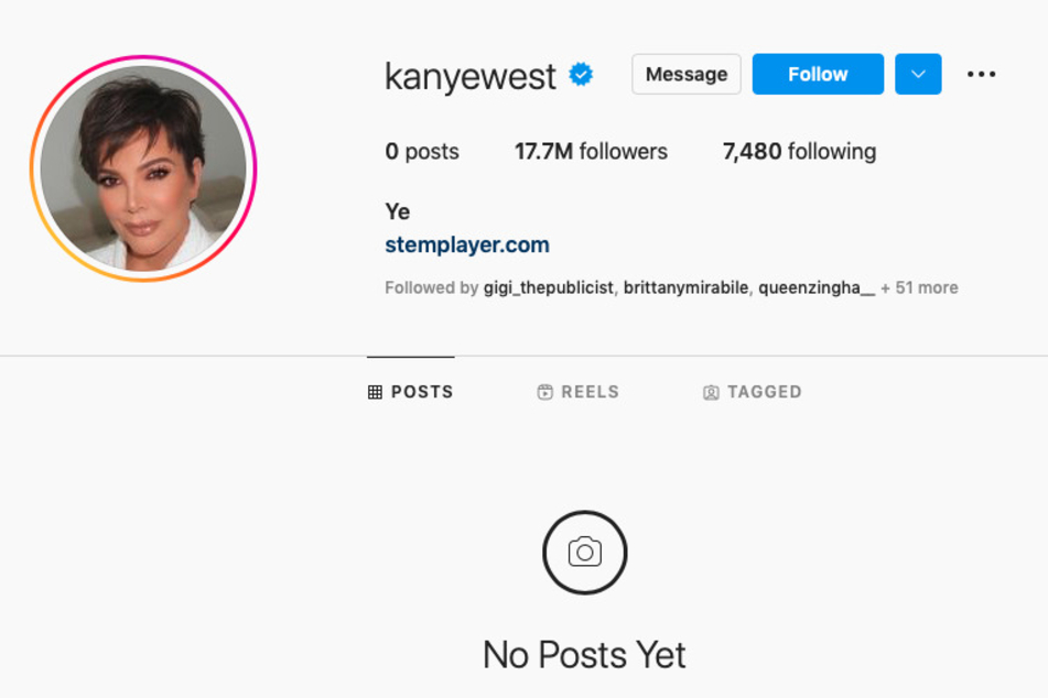 Kanye "Ye" West had fans puzzled when his changed his Instagram avatar to Kris Jenner's face.