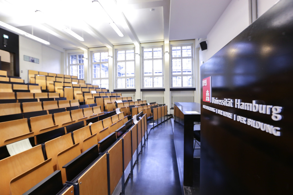 Blick in einen Hörsaal der Universität Hamburg.