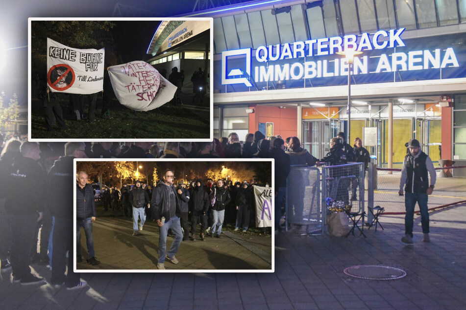 Leipzig: Hitlergruß, Bierdusche und Protest: Das spielte sich rund um Lindemanns Tour-Start in Leipzig ab