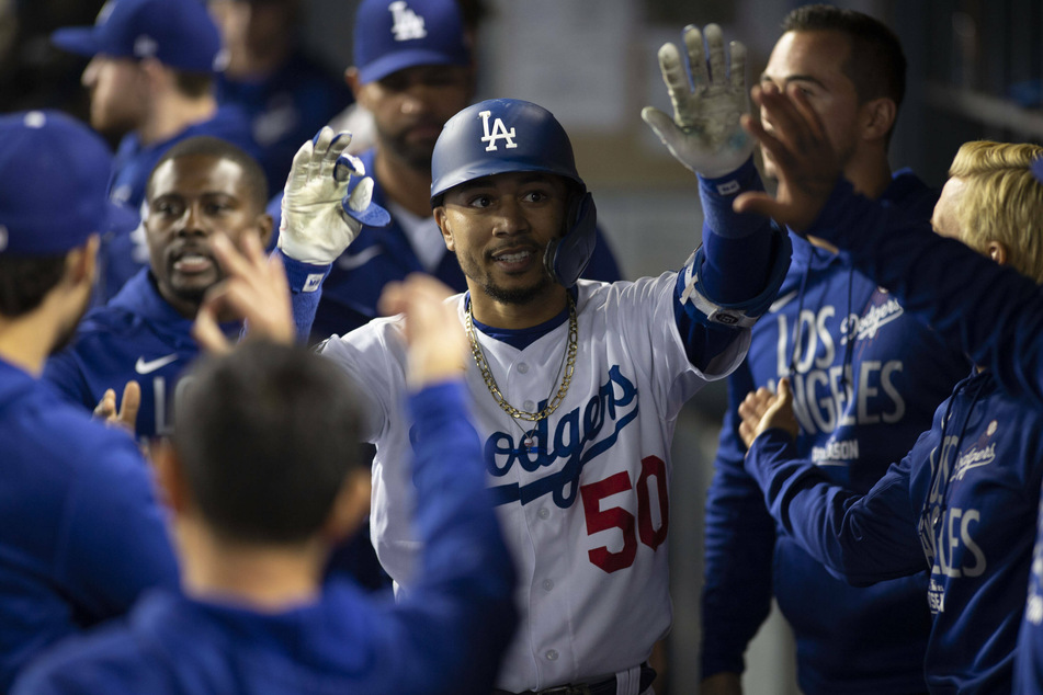 Mookie Betts led the Dodgers into game five of the NLDS against the Giants.
