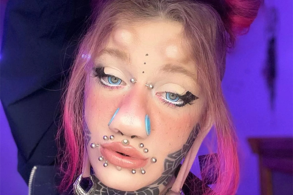 This tattoo and body mod addict has faced a lot of criticism for their unusual aesthetic.