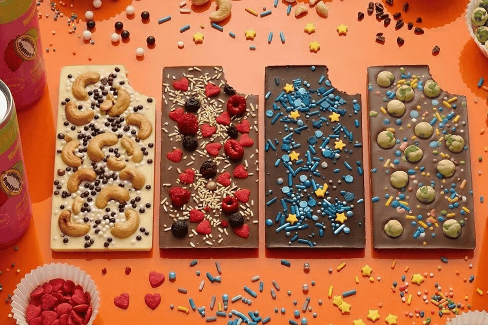 Jeder Besucher darf seine eigene Schokoladentafel selbst gestalten und diese am Ende auch mit nach Hause nehmen.