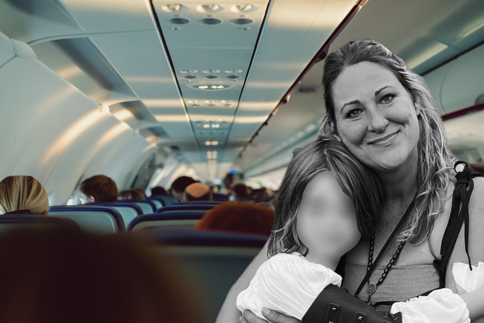 Plötzlicher Tod über den Wolken: Tochter schläft auf Schulter der Mutter ein