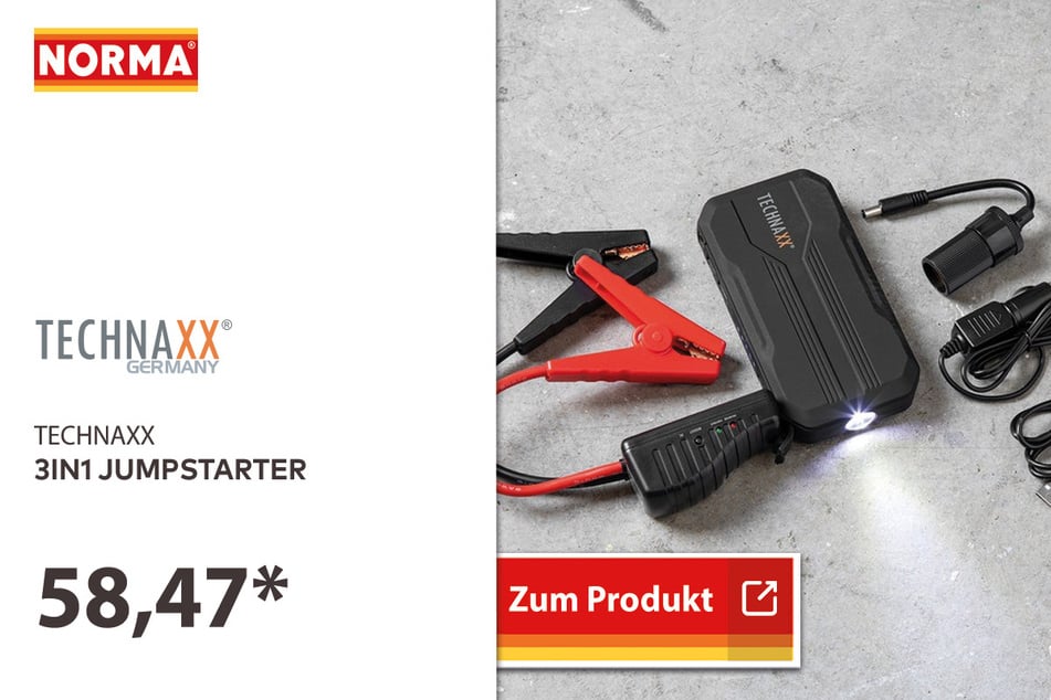 3 in 1 Jump Starter für 58,47 Euro.