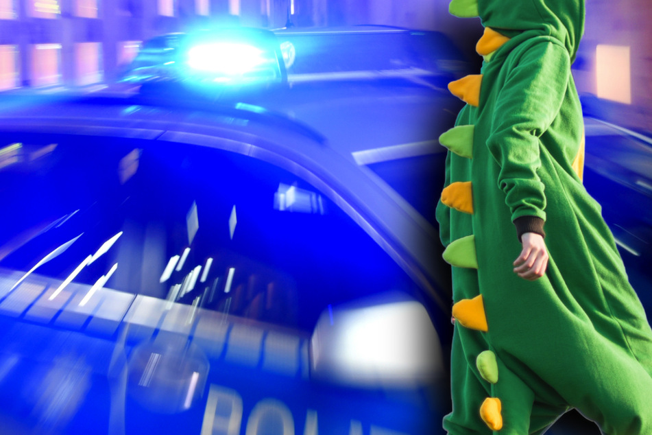 Ein Betrunkener im Dino-Kostüm wurde in der Oberpfalz zum Fall für die Polizei.