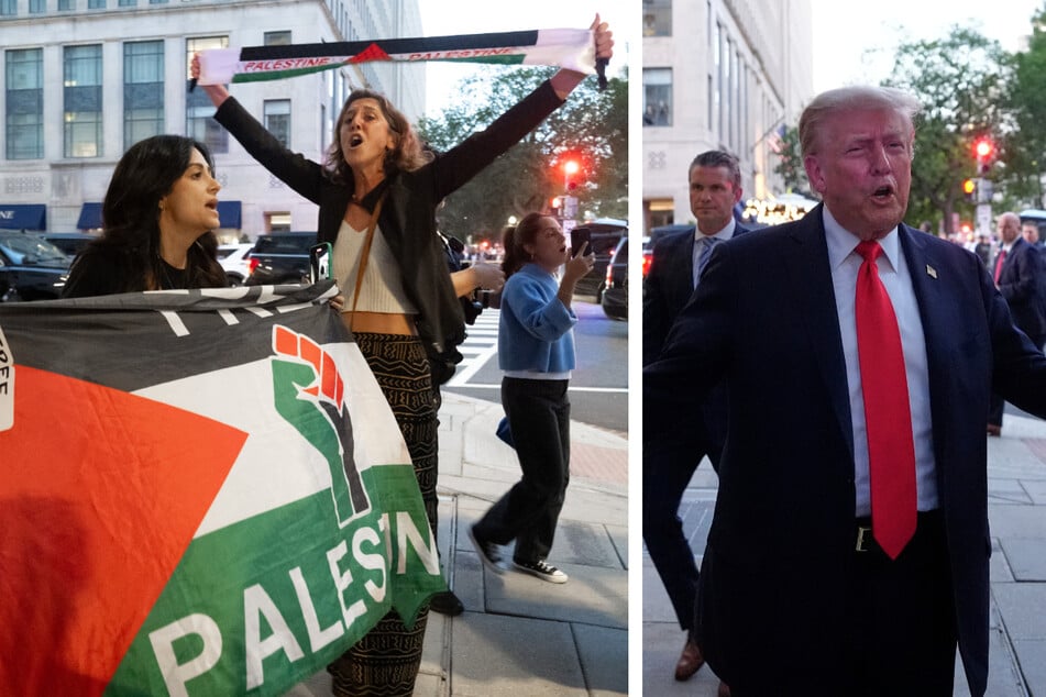 Demonstranten bezeichnen Trump bei Restaurant-Besuch als "Hitler unserer Zeit"