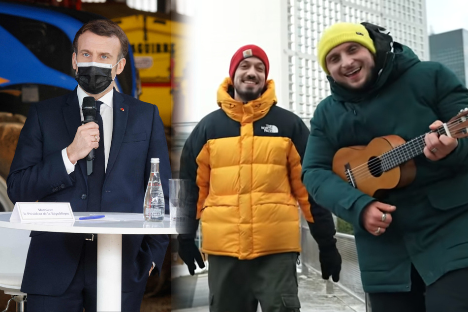 Von Macron persönlich herausgefordert: Französische YouTuber landen Corona-Hit
