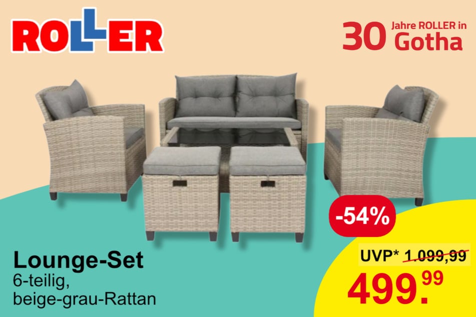 Lounge-Sets für 499,99 statt 1.099,99 Euro (UVP)*.