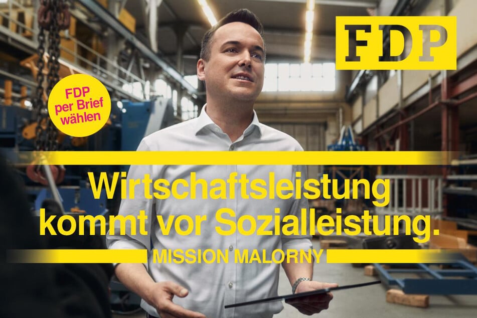 Mit diesem Wahlplakat geht die FDP in Sachsen neuerdings auf Stimmenfang.