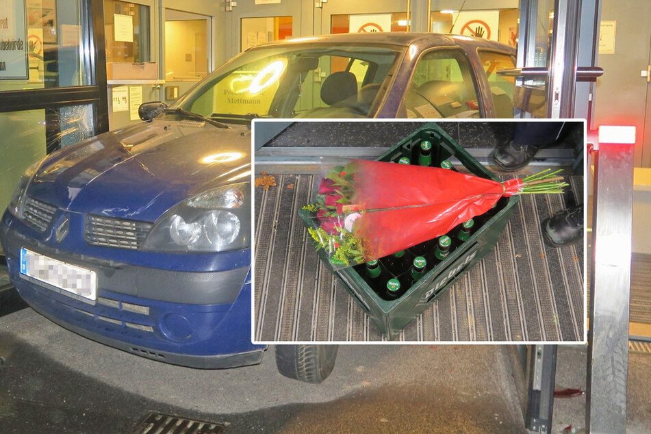 Mann kracht in Polizei-Station und bietet Kiste Bier als Entschuldigung an!