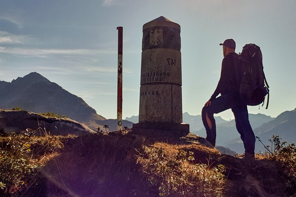Geschafft! Der Abenteurer hat nach 3 442 Kilometern den südlichsten Punkt Deutschlands erreicht.