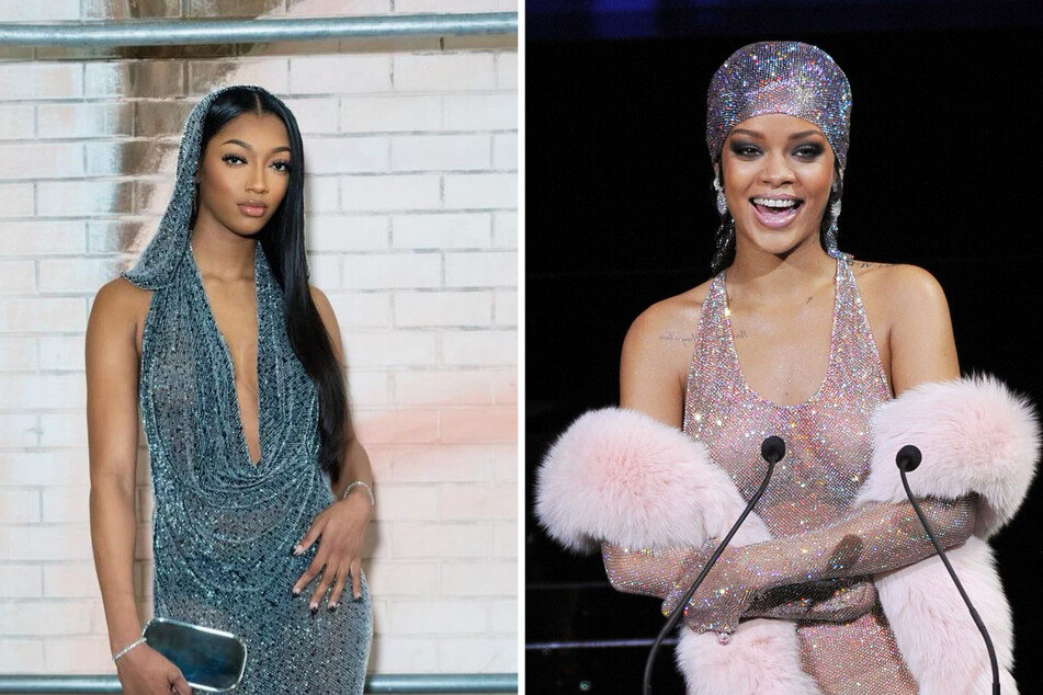 Angel Reese dropped a major hint to her Instagram fans about her WNBA Draft night style inspiration that includes an iconic moment from music icon Rihanna.