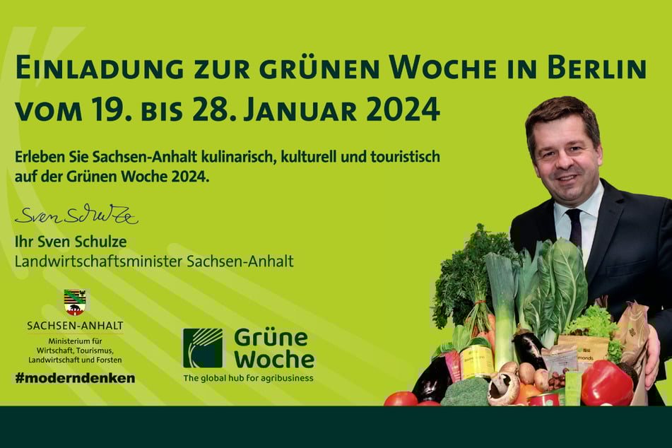 Jetzt schon Tickets für die Grüne Woche in Berlin sichern um Sachsen-Anhalts Vielfalt live zu erleben.
