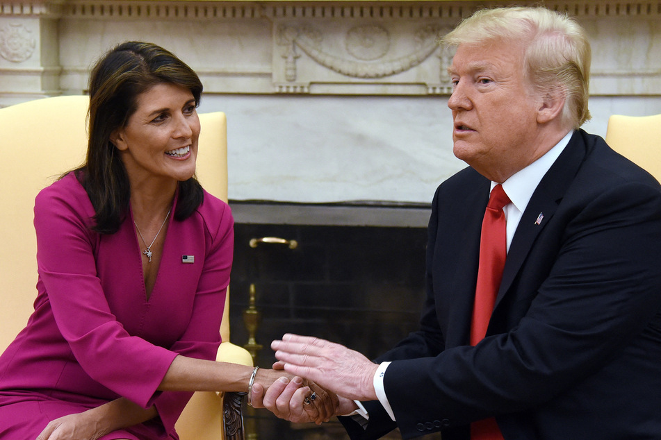 Nikki Haley (l.) served as the US Ambassador to the UN under Donald Trump's administration.