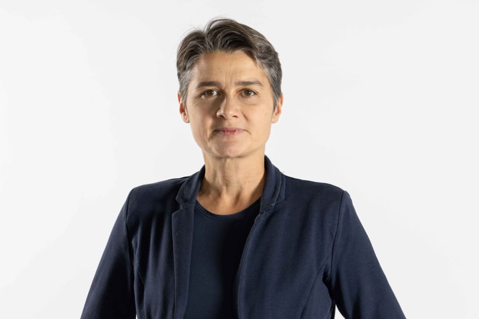 Daniela Kolbe, Bezirksvorsitzende des Deutschen Gewerkschaftsbundes Sachsen.