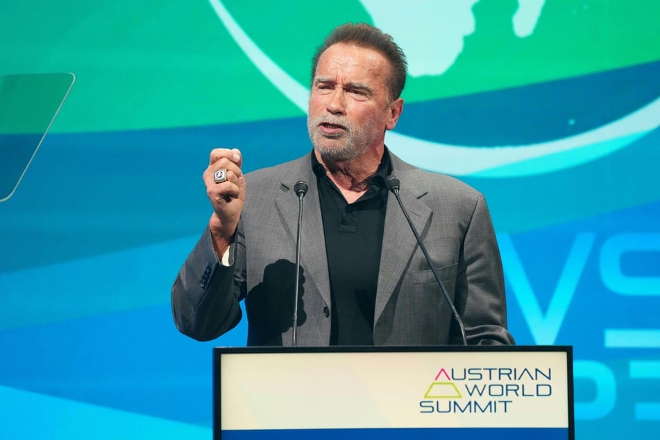 Schwarzenegger bei seinem Klimagipfel, dem "Austrian World Summit". Inzwischen unterstützen auch "The Boss Hoss" das Klima-Engagement des Hollywoodstars. (Archivbild)