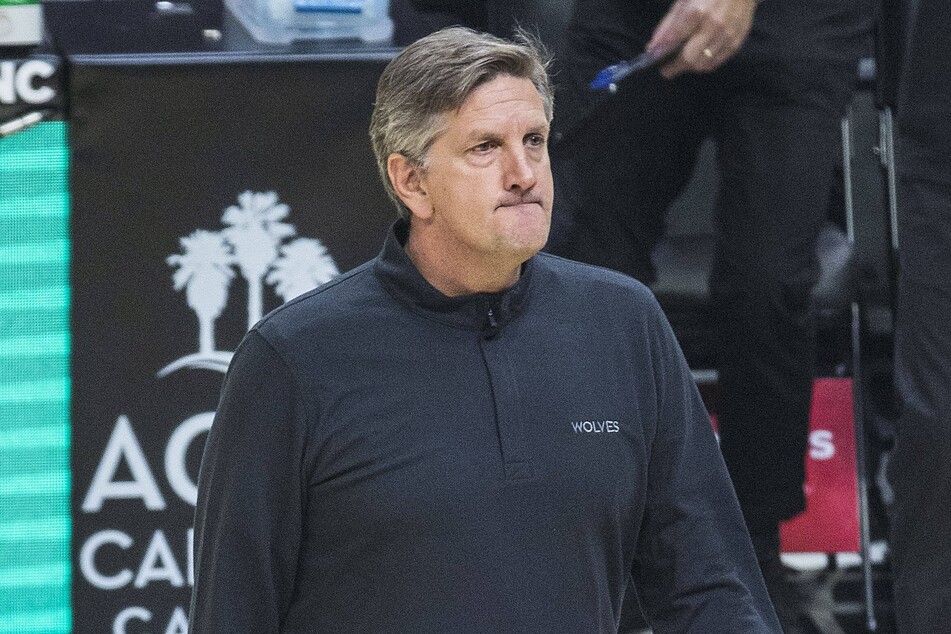 Head coach Chris Finch of the Minnesota Timberwolves.