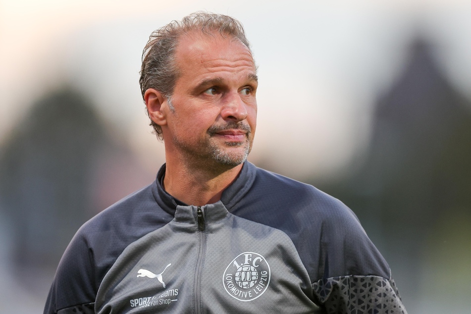 Lok Leipzigs Coach Almedin Civa (51) wirkte nach der Niederlage seiner Mannschaft sichtlich enttäuscht.