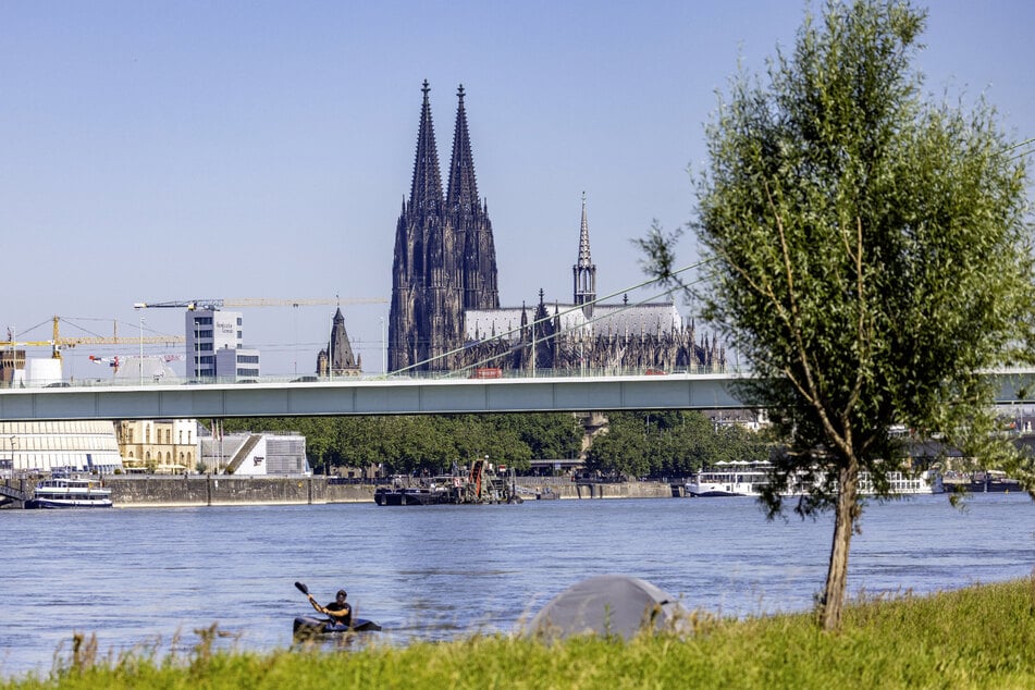 Der Mann war in Köln-Deutz in den Rhein gestiegen. (Archivfoto)