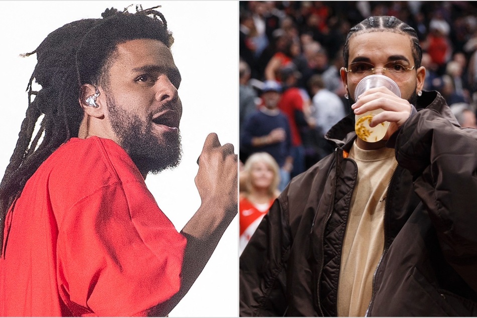 Drake is heading back on tour with J. Cole (l) in tow for his 2024 It's All A Blur Tour - Big As the What?