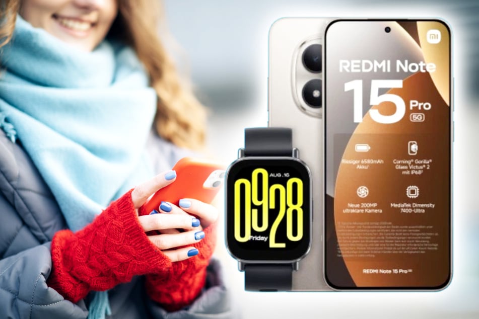 Xiaomi Redmi Note 15 Pro mit Watch 5 Active gratis für unter 15 Euro im Tarif-Deal