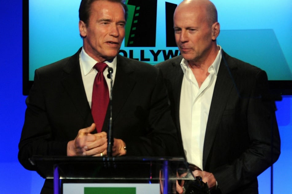 Schwarzenegger und Willis bei der "Hollywood Awards Gala" im Jahr 2010.