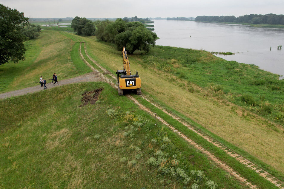 Tausende Kilometer an Deichanlagen in Sachsen-Anhalt entsprechen der Norm. Noch immer wird ausgebaut. (Archivbild)