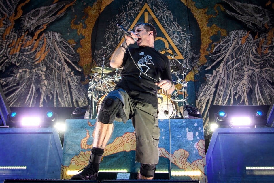 "Lamb of God" um Sänger Randy Blythe (55) waren am Montagabend zu Gast im Leipziger Haus Auensee. (Archivbild)