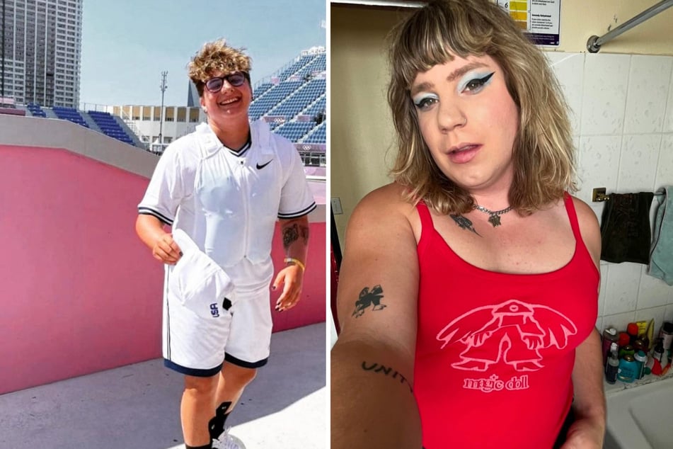 Alana Smith (l.) and Marbie Miller have both made history as trailblazing trans athletes in the world of skateboarding.