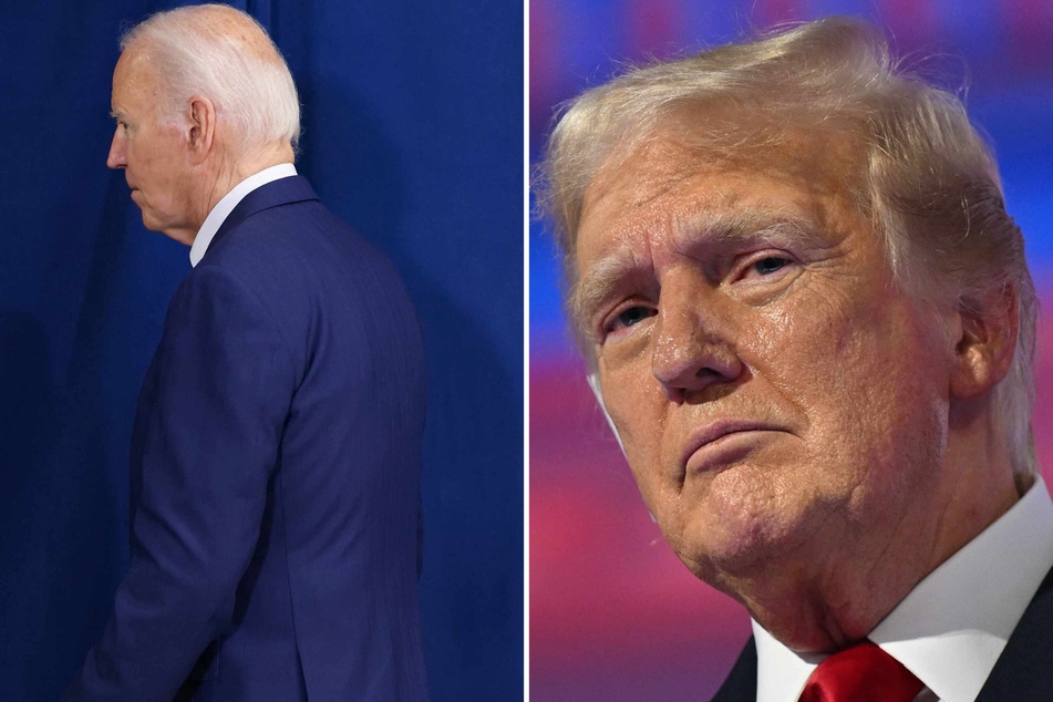 Joe Biden's (l.) withdrawal upends what was already a White House race for the ages, but it will rattle Donald Trump (r.) and force him to recalibrate a campaign that was focused almost entirely on his former opponent.