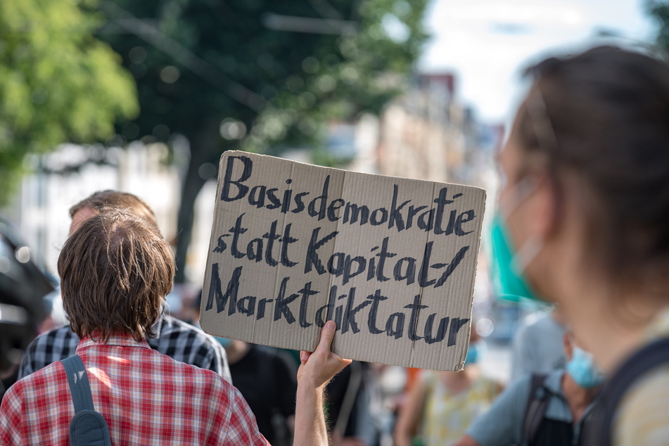 Fast alle Dresdner Klima-Initiativen protestierten am Freitag zusammen.