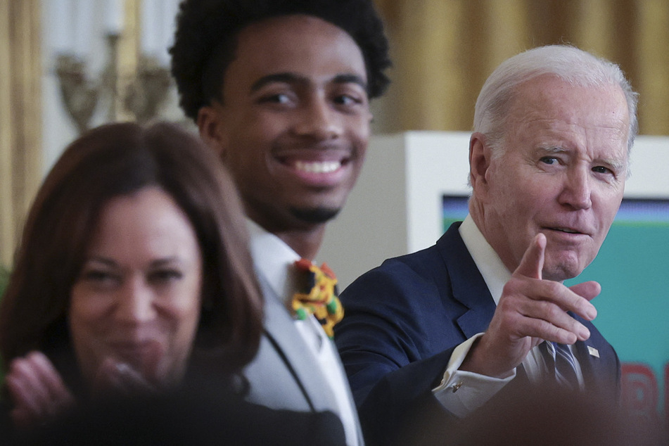 While hosting an event at the White House to celebrate Black History Month, President Joe Biden made an awkward "white boy" joke.