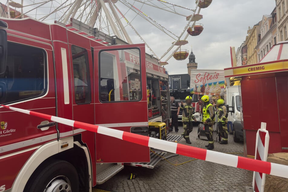 Die Feuerwehr war schnell vor Ort und schaute nach dem Rechten.