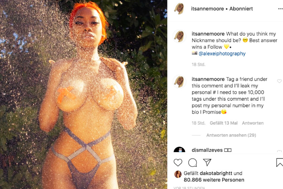 Anne Moore betört ihre Follower regelmäßig mit solch heißen Schnappschüssen.