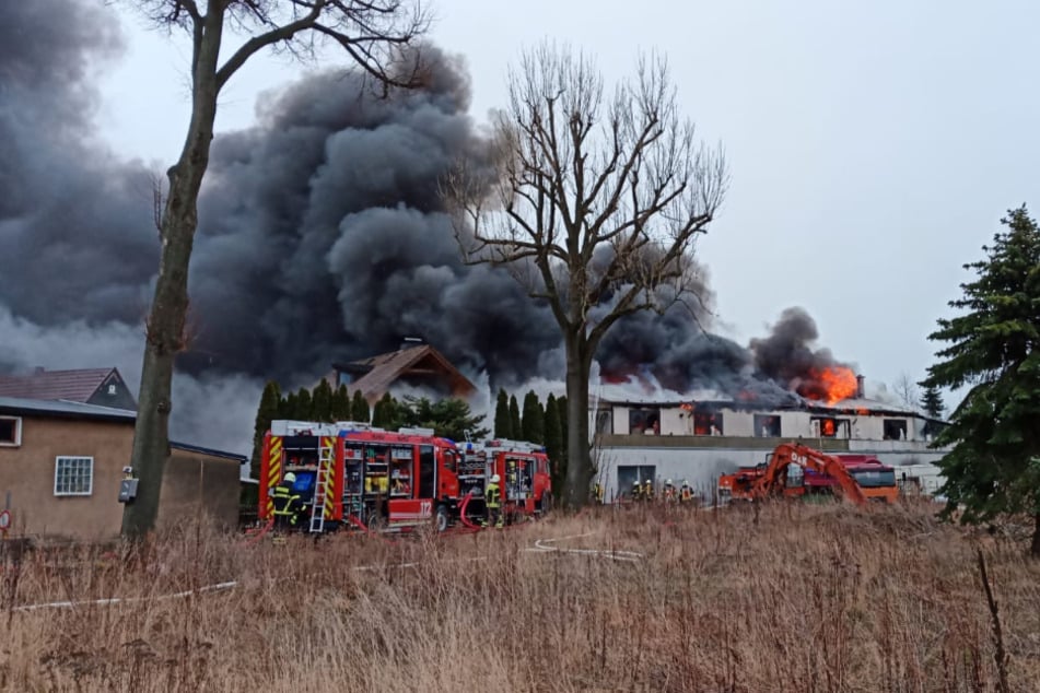 Am Dienstag brannte in Neukirchen ein Haus fast vollständig ab.