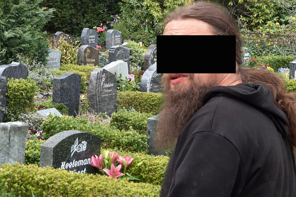 Grabplatten, Kreuze und Vorhang aus der Leichenhalle geklaut: Er ist der Friedhofs-Schreck von Nossen